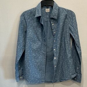 J. Crew Blue Floral Button Down Shirt for Kids